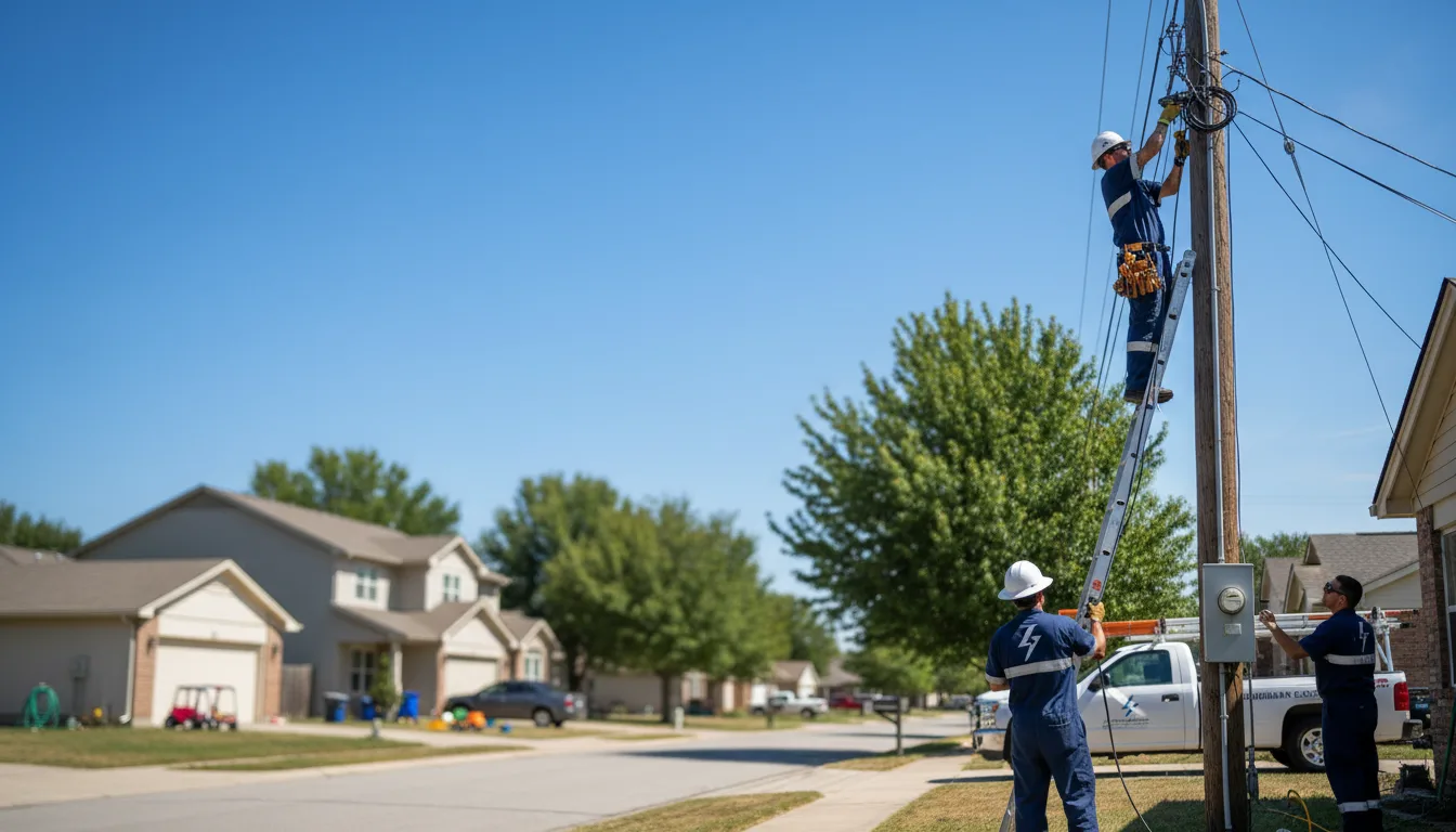 Residential electrician providing installation services in Wilburn, AR